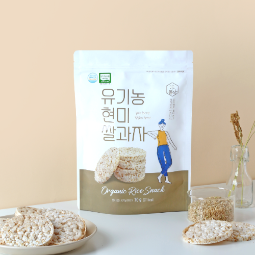 [레인보우팜] 유기농 현미 쌀과자 70g